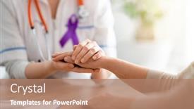  Presentation with world cancer day - Slide set enhanced with february-4-world-cancer-day background and a coral colored foreground