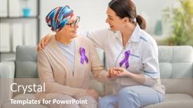  Presentation with world cancer day - Colorful slide deck enhanced with february-4-world-cancer-day backdrop and a coral colored foreground