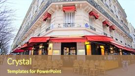  Presentation with paris france - Audience pleasing PPT layouts consisting of february 7 2016 street cafe backdrop and a coral colored foreground