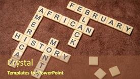  Presentation with american history - Theme featuring february-african-american-or-black background and a tawny brown colored foreground
