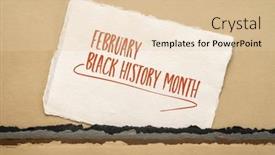  Presentation with black history - Slide set having february-black-history-month-banner background and a lemonade colored foreground