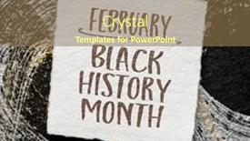  Presentation with black history - Presentation having february-black-history-month-handwriting background and a tawny brown colored foreground