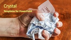  Presentation with tax haven centers - Cool new slide deck with fed government - fist holding crumpled tax form backdrop and a tawny brown colored foreground