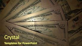  Presentation with roman columns money - Slide set having federal reserve - money background background and a tawny brown colored foreground