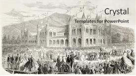  Presentation with feast - Presentation design featuring federal-singing-feast-in-zurich background and a lemonade colored foreground