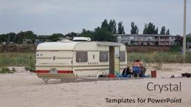  Presentation with 2020 - Colorful slides enhanced with fedotova-kosa-azov-sea-ukraine backdrop and a light gray colored foreground