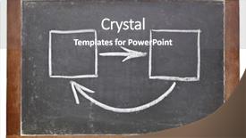  Presentation with chalk - PPT theme consisting of feedback concept - white chalk drawing background and a gray colored foreground