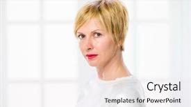  Presentation with aged spouse - Amazing slide set having feel good - beautiful middle aged woman backdrop and a sky blue colored foreground