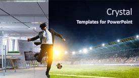  Presentation with mixed reality - Slide deck having feel virtual reality mixed media background and a wine colored foreground