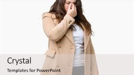  Presentation with frustration - Amazing theme having feeling fatigue and headache stress backdrop and a  colored foreground