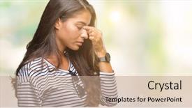  Presentation with arab - Amazing PPT layouts having feeling fatigue and headache stress backdrop and a coral colored foreground