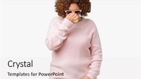  Presentation with middle ages - Colorful theme enhanced with feeling fatigue and headache stress backdrop and a white colored foreground