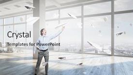  Presentation with free - PPT layouts consisting of feeling free and careless mixed background and a  colored foreground