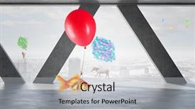  Presentation with free - Theme having feeling free and careless mixed media background and a light gray colored foreground