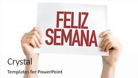  Presentation with hazmat placard - Amazing presentation design having feeling great - happy week in spanish portuguese backdrop and a white colored foreground
