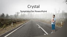  Presentation with lost - Colorful PPT theme enhanced with feeling lost and lonely mixed backdrop and a white colored foreground