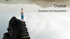  Presentation with lost - Cool new presentation theme with feeling lost and lonely mixed backdrop and a mint green colored foreground