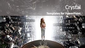  Presentation with lost - Beautiful presentation theme featuring feeling lost and lonely mixed backdrop and a  colored foreground