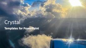  Presentation with freedom - PPT layouts having feeling-of-travel-escape background and a ocean colored foreground