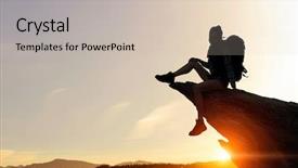  Presentation with unity - Colorful PPT theme enhanced with feeling of unity with nature backdrop and a soft green colored foreground