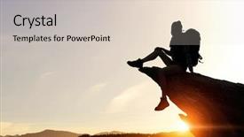  Presentation with unity - Slide set featuring feeling of unity with nature background and a lemonade colored foreground