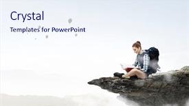  Presentation with unity - Cool new PPT layouts with feeling of unity with nature backdrop and a sky blue colored foreground