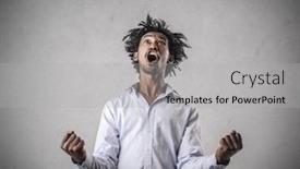  Presentation with powerful - Audience pleasing PPT layouts consisting of feeling powerful backdrop and a light gray colored foreground