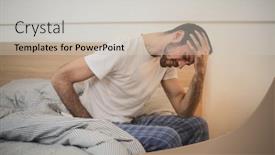  Presentation with premature sick baby - Audience pleasing slide deck consisting of feeling-sick-in-the-morning backdrop and a light gray colored foreground