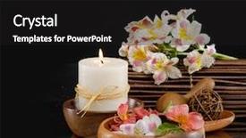  Presentation with orchid - Audience pleasing slide deck consisting of feeling with bouquet orchid white backdrop and a black colored foreground