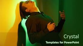  Presentation with dark green - Colorful slide set enhanced with feelings-and-emotions-emotional-young backdrop and a forest green colored foreground