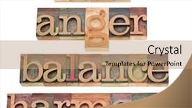  Presentation with harmony - PPT theme consisting of feelings or state of mind background and a coral colored foreground