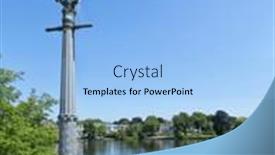  Presentation with hamburg - PPT theme featuring feenteich-a-tributary-of-alster background and a light blue colored foreground