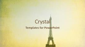  Presentation with eiffel tower paris france - Slide set with feer - eiffel tower nickname la dame background and a  colored foreground