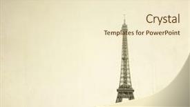 Presentation with eiffel tower paris france - Beautiful slides featuring feer - eiffel tower nickname la dame backdrop and a cream colored foreground
