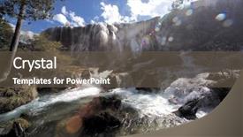  Presentation with autumn view autumn nature - Theme consisting of feer - nature view background and a  colored foreground