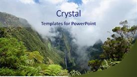  Presentation with view of egret birds - Audience pleasing PPT theme consisting of feer - scenic view of trou de backdrop and a  colored foreground