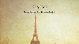  Presentation with eiffel tower paris france - Cool new slide deck with feer - vintage eiffel tower nickname la backdrop and a  colored foreground