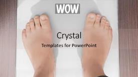  Presentation with weight loss - Colorful theme enhanced with feet abnormalities - weight loss concept woman standing backdrop and a coral colored foreground