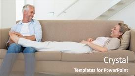  Presentation with caring - PPT theme having  background and a  colored foreground