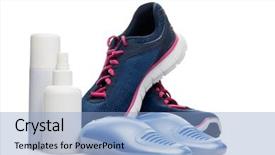  Presentation with sterilization - Cool new theme with feet fitness and sport footwear backdrop and a light blue colored foreground