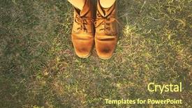  Presentation with jesus washed feet disciples - Amazing presentation theme having feet in shoes on grass backdrop and a  colored foreground