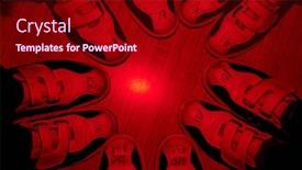  Presentation with friends show - Cool new theme with feet-of-five-friends backdrop and a crimson colored foreground