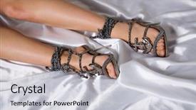  Presentation with textile industry white - Beautiful presentation theme featuring feet on the white atlas backdrop and a light gray colored foreground