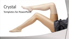  Presentation with foot massage - Beautiful presentation theme featuring feet spa legs foot massage backdrop and a white colored foreground