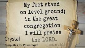  Presentation with bible psalms - Audience pleasing PPT theme consisting of holy gorund - top-1000 bible verses from psalms backdrop and a mint green colored foreground