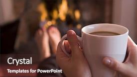  Presentation with climate change and global warming and anxiety - Amazing presentation having feet warming at a fireplace backdrop and a tawny brown colored foreground