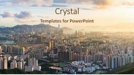  Presentation with ngo - Slide set featuring fei ngo shan hill background and a lemonade colored foreground