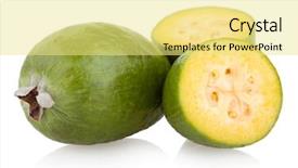  Presentation with monarch butterfly isolated on white - Beautiful PPT layouts featuring feijoa-isolated-on-white backdrop and a blonde colored foreground