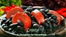  Presentation with beans - PPT layouts with feijoada-a-stew-of-beans background and a  colored foreground