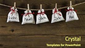  Presentation with power love - Cool new presentation theme with german greeting card for birthday backdrop and a tawny brown colored foreground